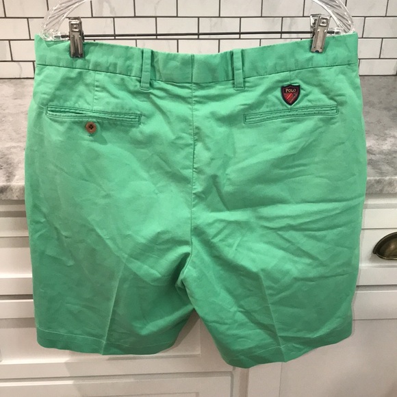 Polo Ralph Lauren Golf Shorts Mens 34 Green Classic Fit Preppy Chino - Picture 3 of 9